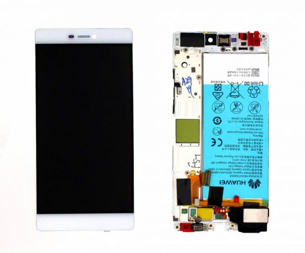Huawei P8 (GRA-L09) LCD Display + Battery - White