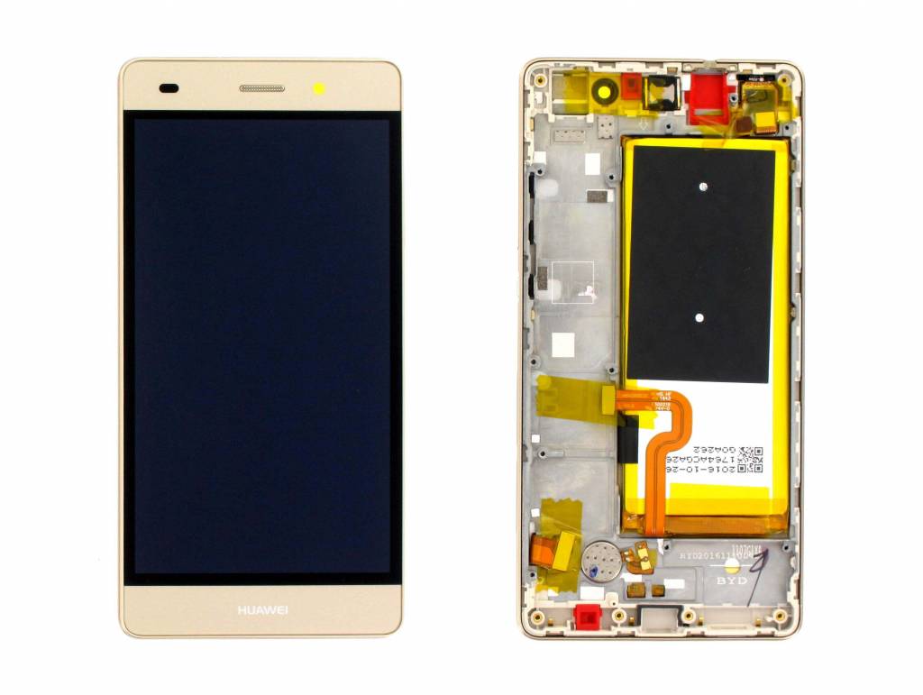 kofferbak Maak een naam haak Huawei P8 Lite (ALE-L21) LCD Display (Incl. frame, battery) - Gold -  02350KGP;02350KQH - Europespares