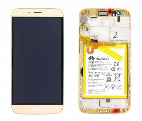 Huawei G8 (RIO-L01) LCD Display + Battery - Gold