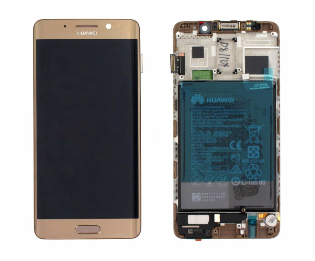 Huawei Mate 9 pro LCD Display (Incl. frame, battery) - Gold - 02351CQV - Europespares