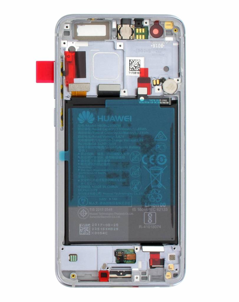 Huawei Honor 9 (STF-L09) LCD Display (Incl. frame, battery) - Gray