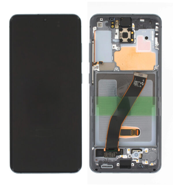 Samsung Galaxy S20 (G980F) / Galaxy S20 5G (G981F/DS) Display (Incl. Camera) - Gray