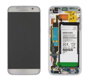 Samsung Galaxy S7 Edge (G935F) Display + Battery - Silver