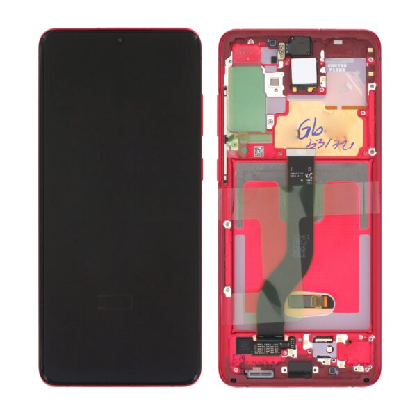 Samsung Galaxy S20+ (G985F) / Galaxy S20+ 5G (G986F) Display (Incl. Camera) - Red